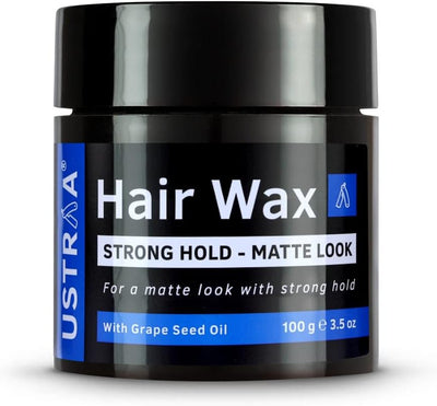 شمع الشعر USTRAA ذو تثبيت قوي - مظهر غير لامع مع زيت بذور العنب 100 جرام