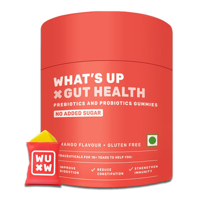 مجموعة حلوى What's Up Gut Health Gummies لمدة 15 يومًا