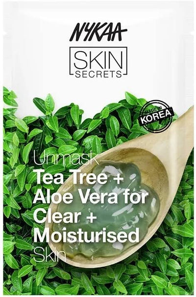 قناع NYKAA Skin Secrets لشجرة الشاي والصبار