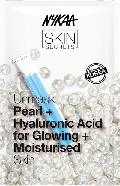 قناع NYKAA Skin Secrets اللؤلؤي وحمض الهيالورونيك