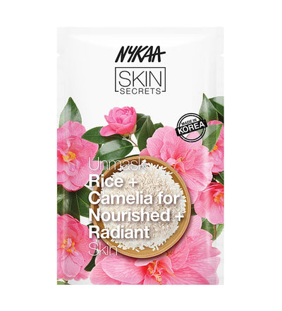 قناع NYKAA Skin Secrets للأرز والكاميليا