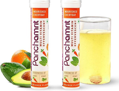 بانشامريت متعدد الفيتامينات الفوار، 20 قرصًا (عبوة من 2) فيتامينات ومعادن أساسية