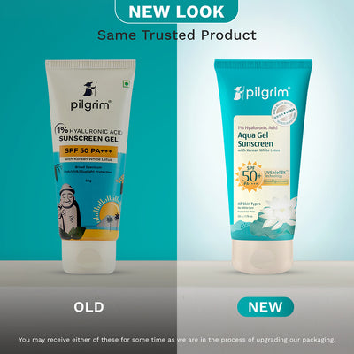 جل بيلجريم الواقي من الشمس بحمض الهيالورونيك بنسبة 1% SPF50 مع زهرة اللوتس البيضاء الكورية 50 جرام