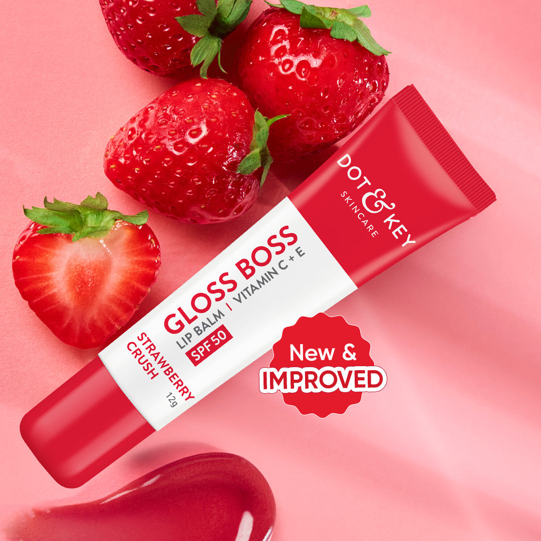 Dot & key Gloss Boss Lip Balm Vitamin C+E SPF 30 Strawberry Crush 12g