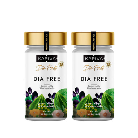 Kapiva Dia Free Capsules 60 Pack of 2