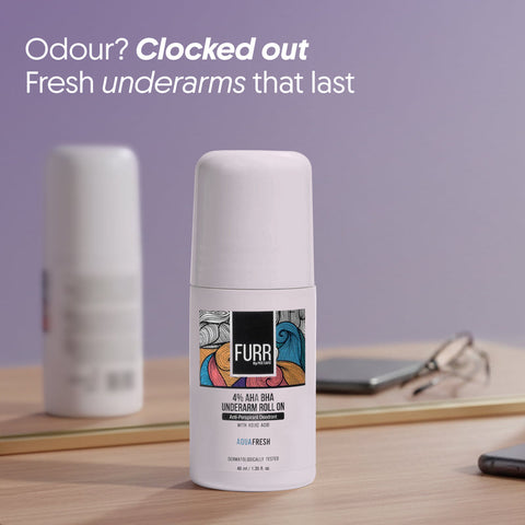 Pee Safe 4% Aha Bha Underarm Roll-On - Aqua 40 Ml