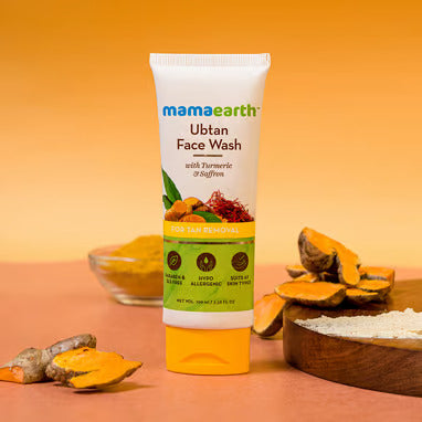 Mamaearth Ubtan Face wash For tan removal (100ml)