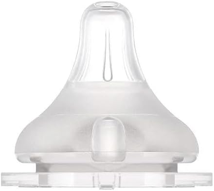 Moyuum 02 pcs Real-Fit Baby Bottle Nipple – Soft, Premium Material, Anti-Colic Air Valve, Safe & BPA-Free, Mom-Designed Comfort 8+ months (Stage 4)