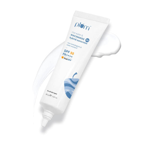 Plum Rice Water & Niacinamide 2% Hybrid Sunscreen | 80g | Full Size