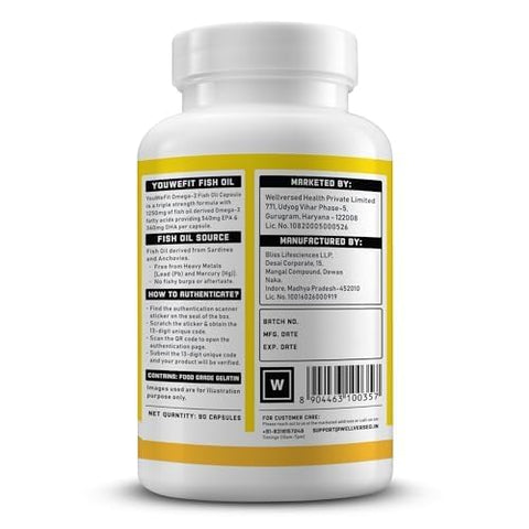 YouWeFit Omega Triple Strength (90 caps)