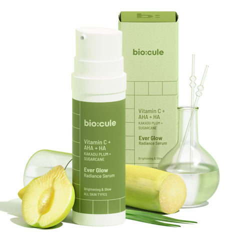 Biocule Ever Glow Radiance Serum : Vitamin c + AHA + HA 30ml