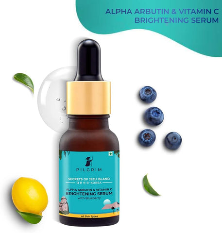 Pilgrim Korean 2% Alpha Arbutin & 3% Vitamin C Brightening Face Serum Korean Skin Care Vegan