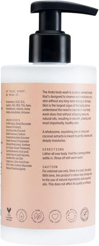 Arata Natural Hydrating & Non-Drying Body Wash With Coconut & Citrus Extracts 300 ml