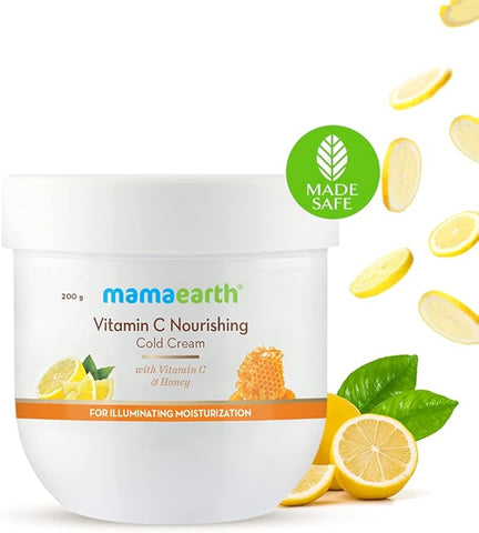 Mamaearth Vitamin C Nourishing Cold Winter Cream For Face & Body With Vitamin C & Honey For Illuminating Moisturization - 200G
