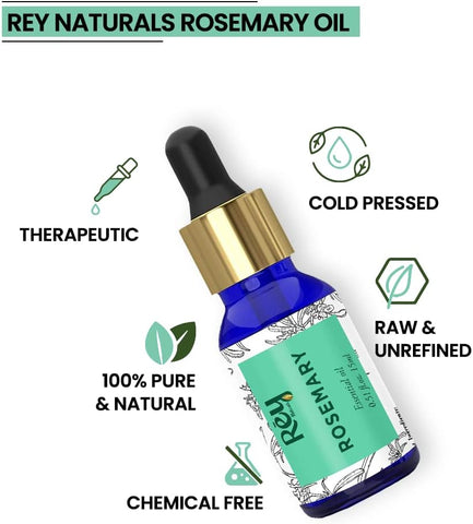Rey Naturals Lavender oil + Tea Tree oil + rosemary essential oils Combo (15 ml+15 ml + 15 ml)