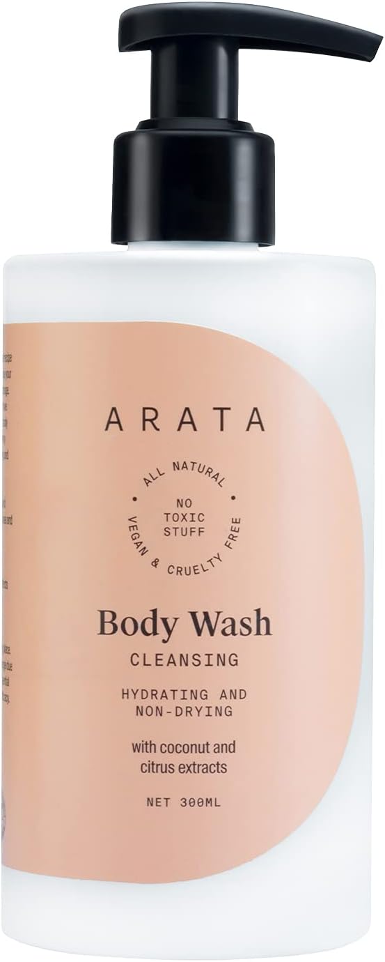 Arata Natural Hydrating & Non-Drying Body Wash With Coconut & Citrus Extracts 300 ml