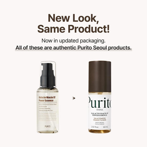PURITO Galacto Niacin 97 Power Essence - Fermented Galactomisses & Niacinamide Formula, 60ml