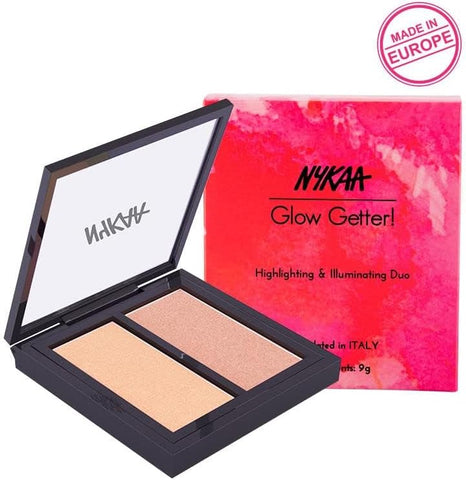 Nykaa Glow Getter Highlighting & Illuminating Duo 24K Glam, 01