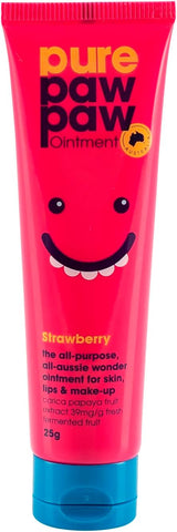 Pure Paw Paw Oint Lip Blm Strwbery 25G