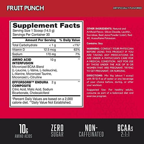BSN AMINO X 30SERV FRUIT PUNCH (6/CASE) - Image 2