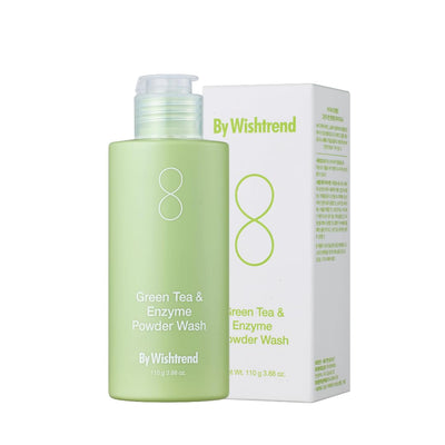 BY WISHTREND Green Tea and Enzyme Powder Face Wash All-in-One (3.88 oz (1 Pack)
