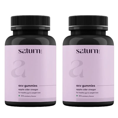 Saturn by GHC Vegan Apple Cider Vinegar Gummies for Women 30 gummies (Pack of 2)