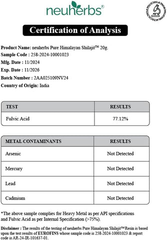 Neuherbs Pure Himalayan Shilajit 20g