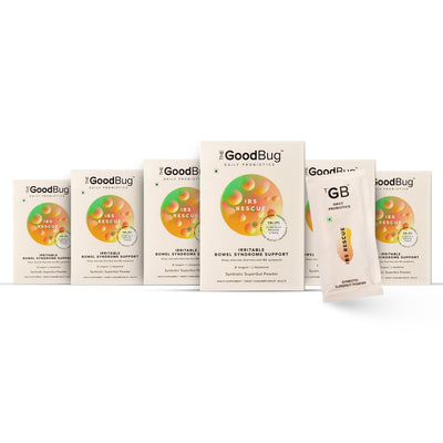 مسحوق The Good Bug IBS Rescue C SuperGut لتخفيف الإمساك، عبوة 15 يومًا (عبوة من 6 قطع) 