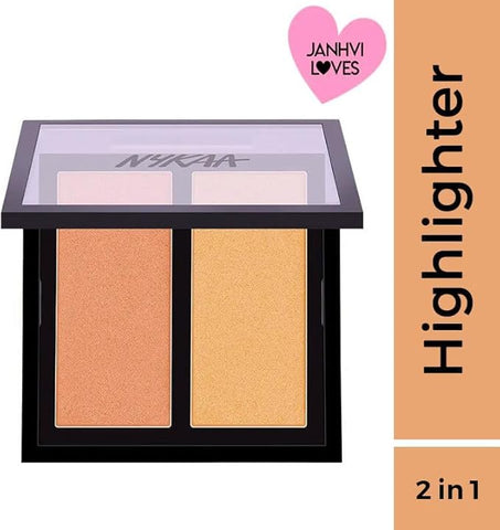 Nykaa Glow Getter تسليط الضوء والإضاءة الثنائي Gliterrati 02