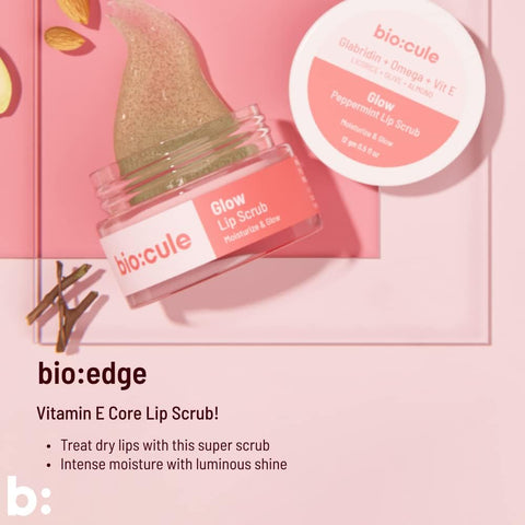 Biocule Glow Lip Scrub : Glabridin + Omega + Vit E 12gm