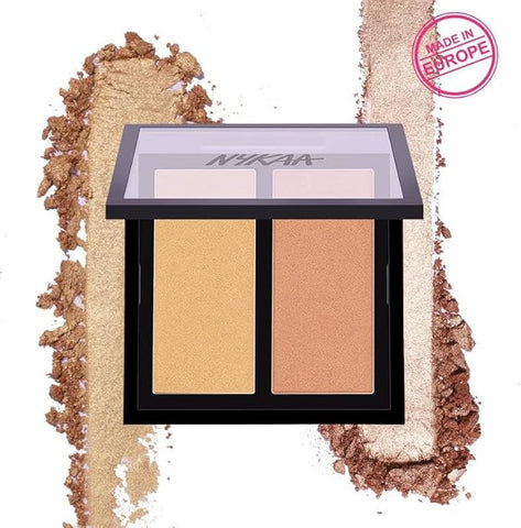Nykaa Glow Getter تسليط الضوء والإضاءة الثنائي Gliterrati 02