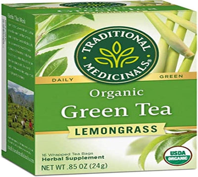 شاي أخضر بنكهة الليمون من شركة Traditional Medicinals، 16 كيس شاي