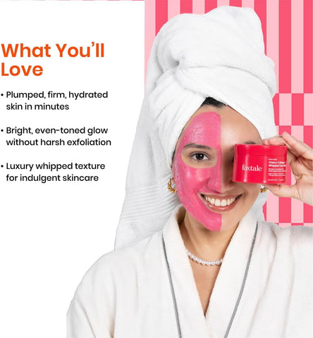 Foxtale Mon Cheri Cherry-Collagen Whipped Clay Mask - 75g