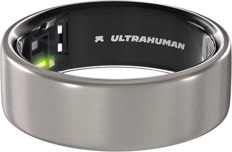 Ultrahuman Ring Air - Raw Titanium (Size 14)