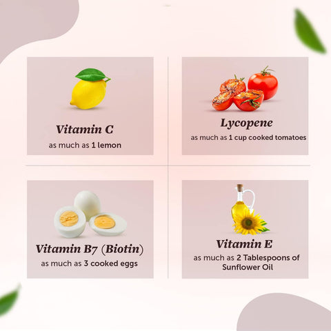 Neuherbs Hair-Skin Vitamins with Hyaluronic Acid Capsules 60