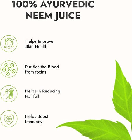 Kapiva Neem Juice | Made with Rajasthani Neem | Helps Boost Immunity and Fight Infections (1L)