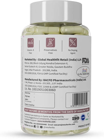 Neuherbs Hair-Skin Vitamins with Hyaluronic Acid Capsules 60