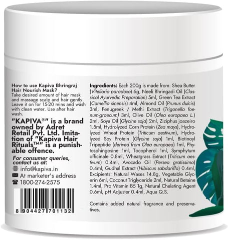 Kapiva Bhringraj Hair Nourish Mask