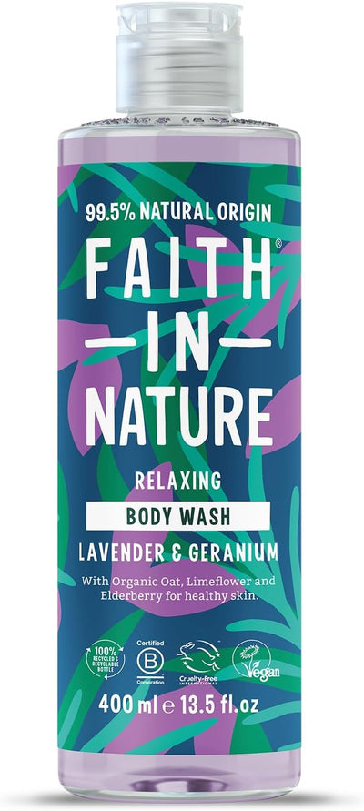 Faith In Nature Lavender & Geranium Body Wash, 400 Ml