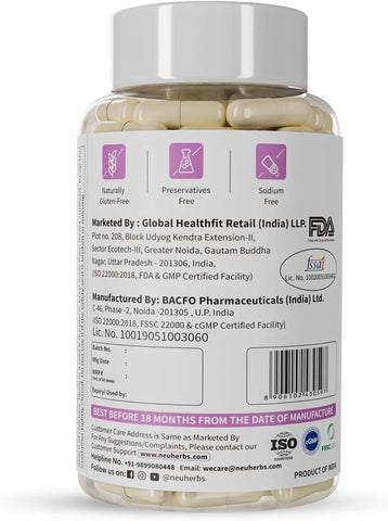 Neuherbs Milk Thistle liver detox supplement 60 Capsules