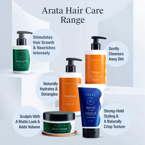 Arata Zero Chemicals Natural Nourishing Hair Conditioner, Orange 300 Ml