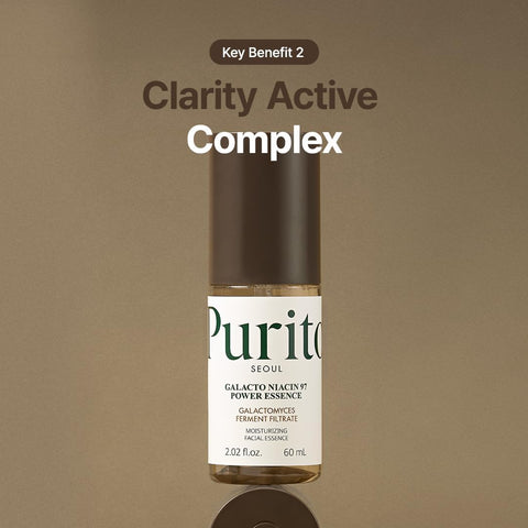 PURITO Galacto Niacin 97 Power Essence - Fermented Galactomisses & Niacinamide Formula, 60ml