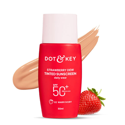 DOT & KEY STRAWBERRY DEW TINTED SUNSCREEN SPF 50+ PA++++ - 02 WARM IVORY(50ml)