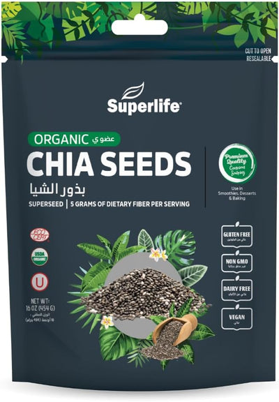 Superlife Chia Seeds 454Gm
