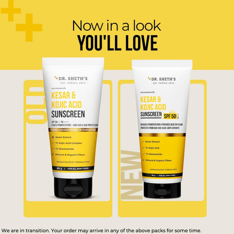 Dr. Sheth'S Kesar & Kojic Acid Sunscreen 80Gm