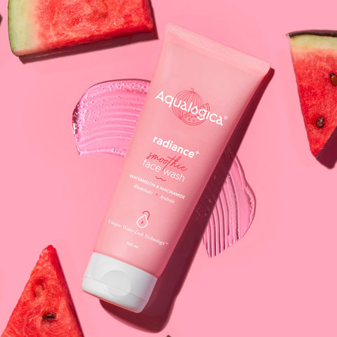 Aqualogica Radiance+ Smoothie Face Wash - Watermelon & Niacinamide, Illuminates Skin, 100 ml