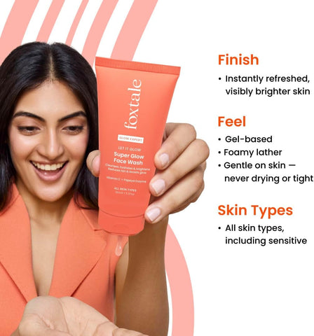 Foxtale Let It Glow Super Glow Face Wash - 150 ml