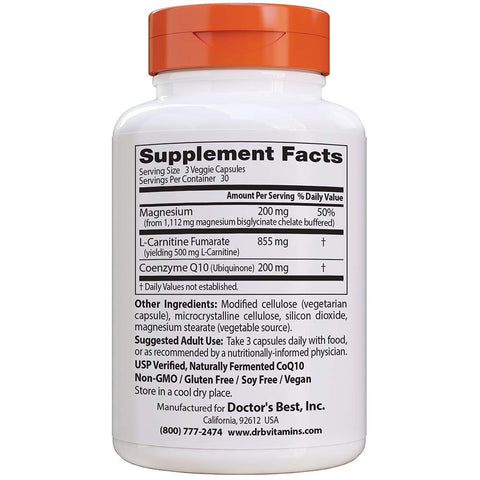DR BEST COQ10 L-CARNITINE MAGNESIUM 90VCAPS