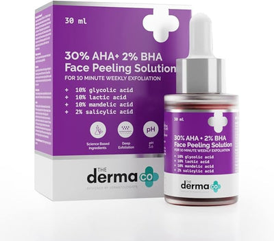 محلول تقشير الوجه للمبتدئين من ديرما كو، 30% AHA+1% BHA - 30 مل (عبوة من قطعتين)