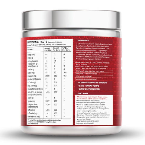 Wellversed Dynamite Pre-Workout Watermelon Ice (210g)